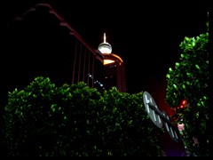 Luohu district by night - the top of the Panglin hotel